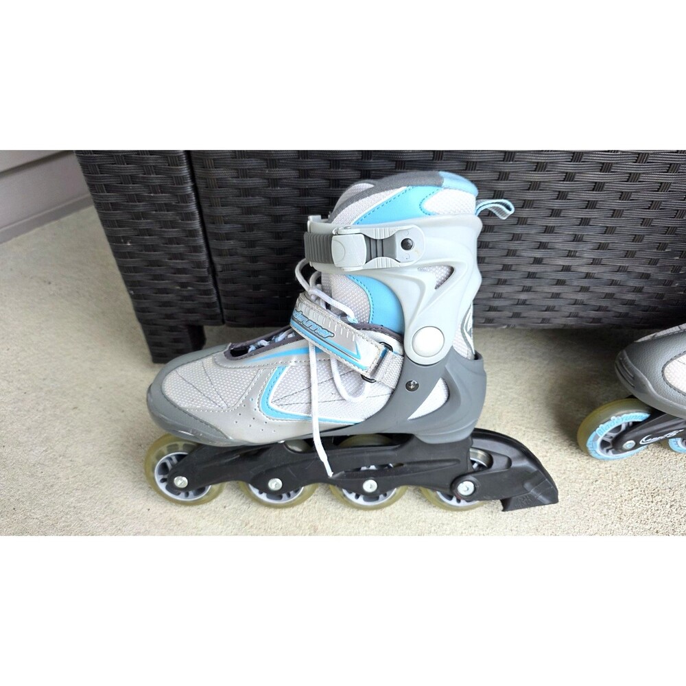 Bladerunner Pro 78 mm Rollerblades Inline Skates Woman’s Size 7 Gray And Blue